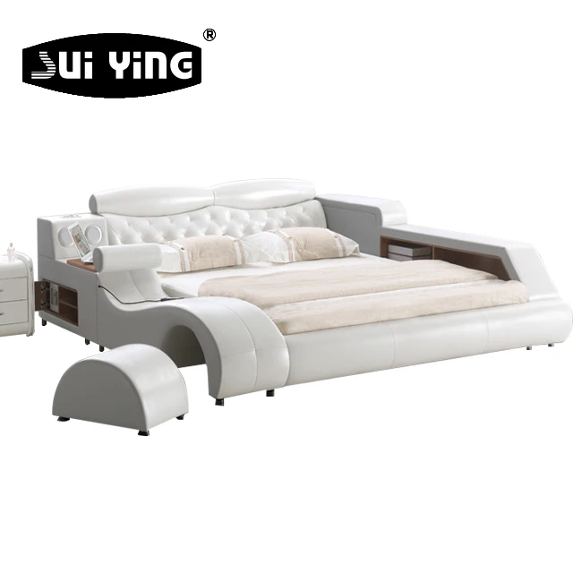 
A626 modern bed with storage massage functions multifunctional bed sets 
