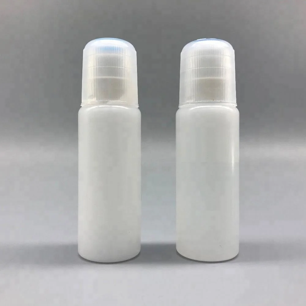 Medical 50ml plastic sponge tip non-woven foam hair cosmetic applicator bottle