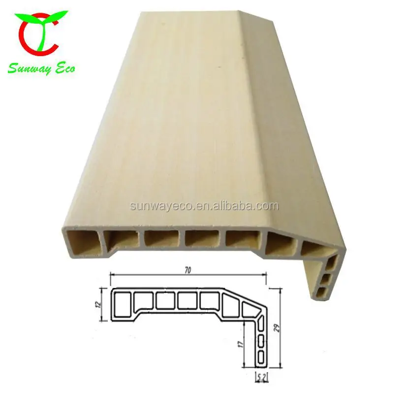 Sunway modern home decorative architrave wpc door frame