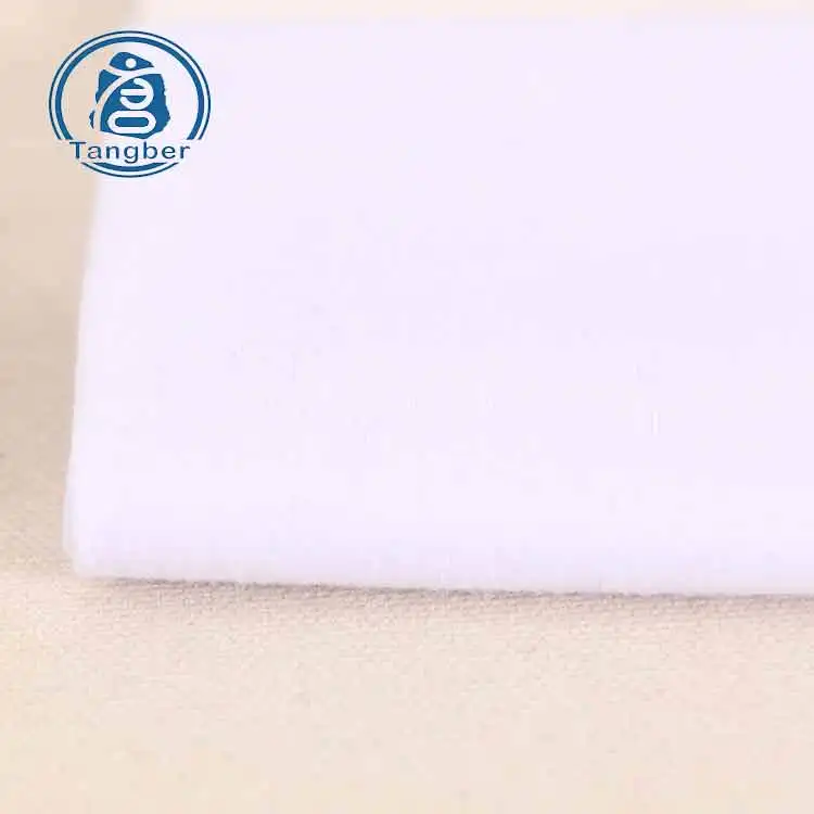 Plain white dying design Knitting Jersey 100% spun polyester cotton feel Fabric