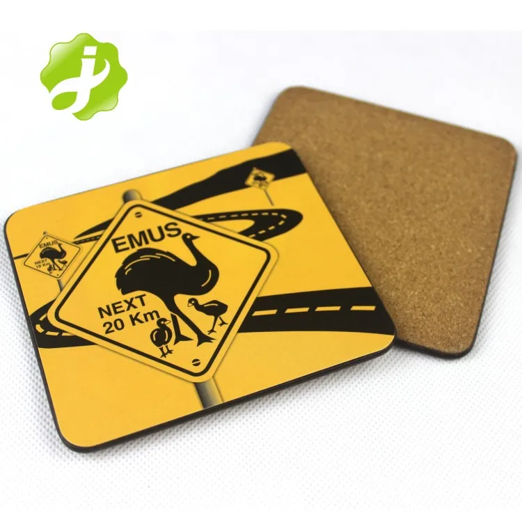 Promotion heat-resistant cork backed placemats and coasters