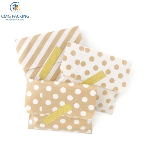 Cute little Brown Kraft Paper Bags Candy Gift Paper Bags 18 cmX 13 cm - for gifts, jewelry, soap, toys merchandise