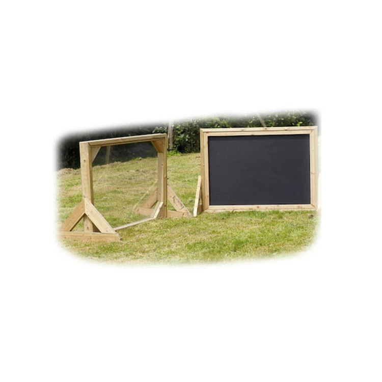 Educational children learning outdoor wooden blackboard montessori funiture