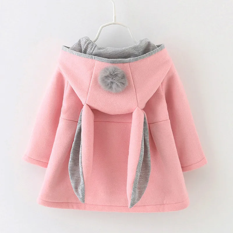 S51017A  Winter Spring Baby Girls Long Sleeve Coat Jacket Hoodie Casual Outerwear