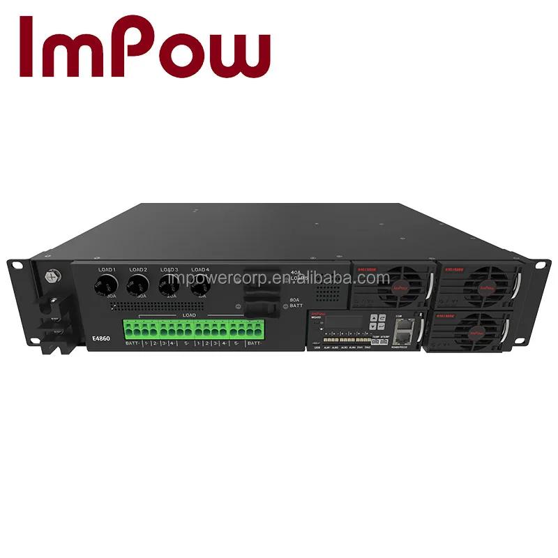2 U embedded -48V 19' rack telecom power energy system with 2000W rectifier