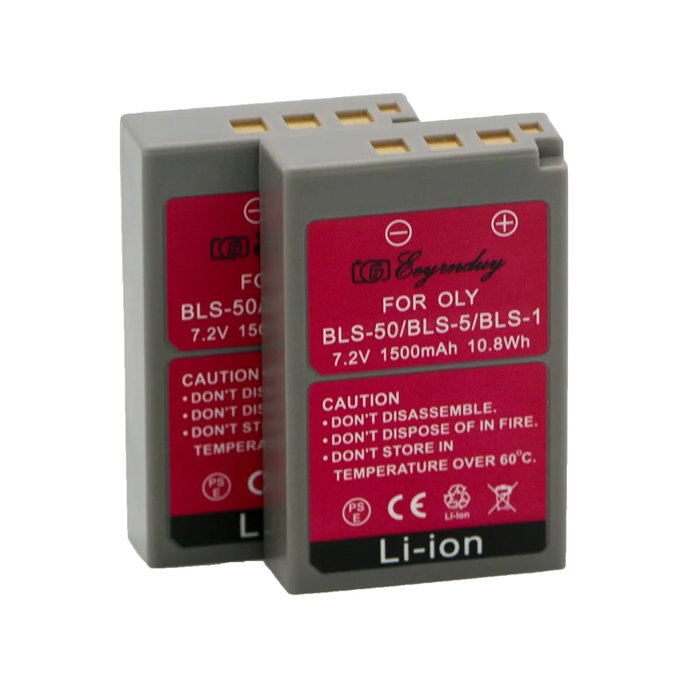 Полностью декодировать батареи для камеры BLS-1 PS-BLS1 цифровой OLYMPUS E-P1 EP1 E-P2 EP2 E-P3 EP3