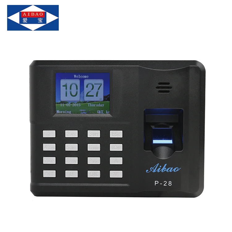 Fingerprint employee attendance machine