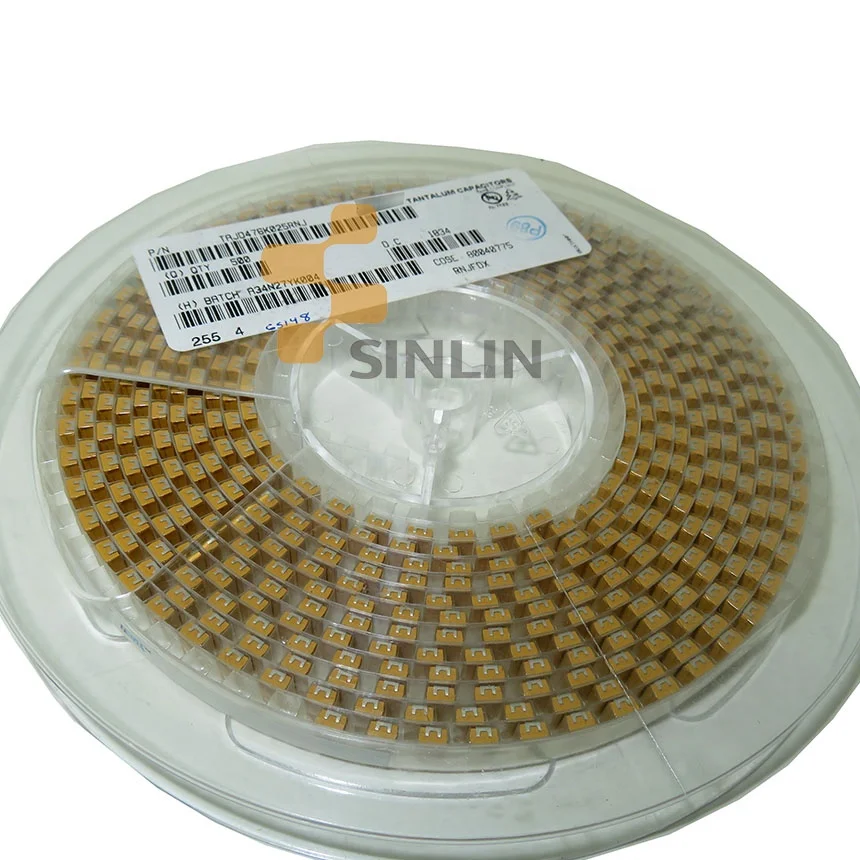 TAJD476K025RNJ   TANTALUM CAPACITOR 47UF 10% 25V 2917 D type