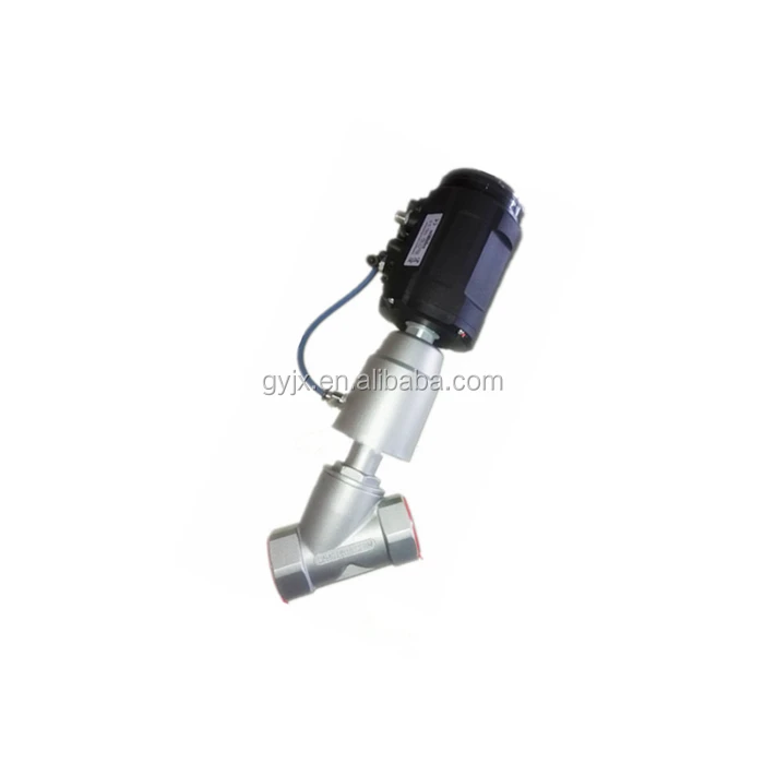 Stainless Steel Penumatic Intelligent threaded angle seat Valve Proportional control valve