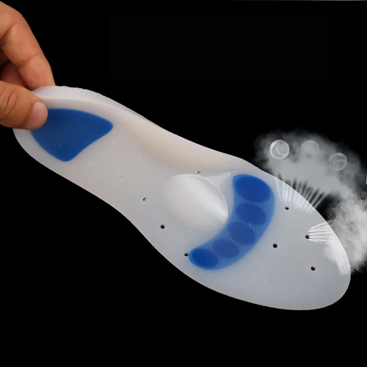 feet care health diabetic plantar orthopedic arch support silicone shoe insoles