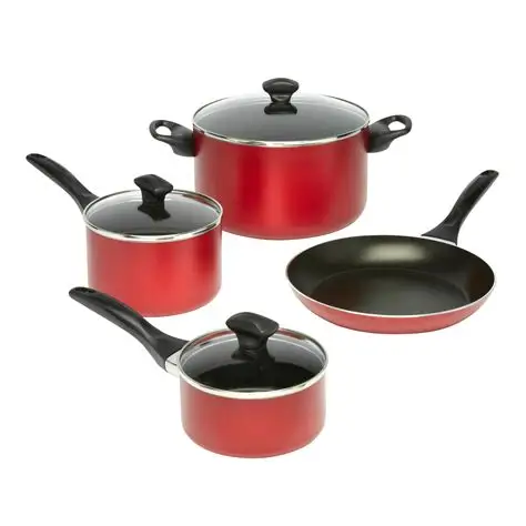 7pc non-stick press aluminum cookware