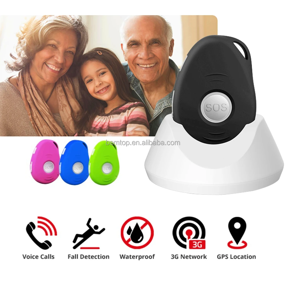 
Waterproof 3G & GSM Fall Down Alert/SOS Alert Personal GPS Tracker for Kids/Old People with Two-way Intercom & Dialing 