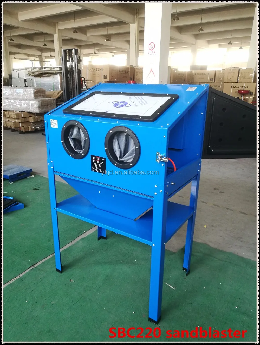 Air Pressure Sand Blaster alloy wheel repair equipment sand blasting machine for surface