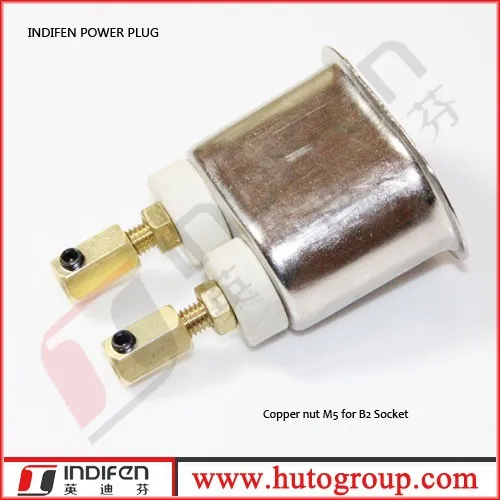 INDIFEN B2 3 контактный разъем электрический гнездо питания розетка керамическая электрическая розетка