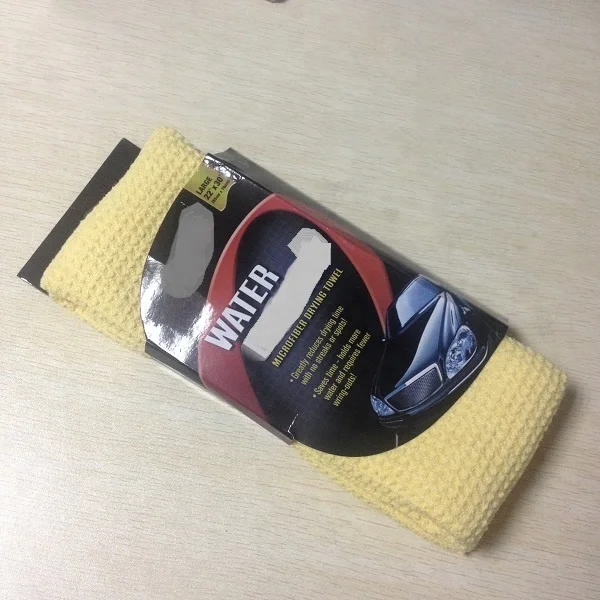 water magnet microfiber car Waffle Weave towel microfiber waffle Drying towel