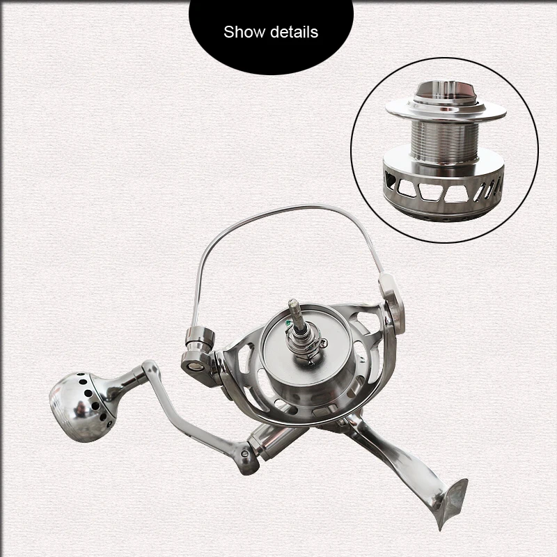 High gear ratio metal sea fishing spinning reel