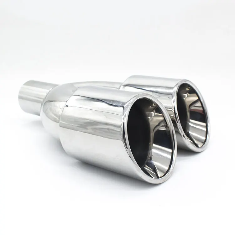 Car Exhaust dual outlet muffler