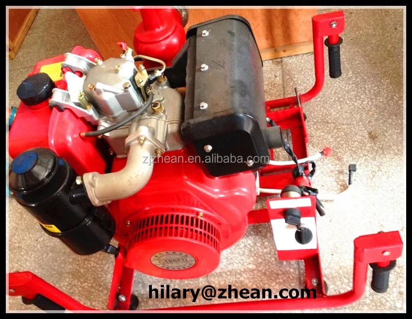 Portable Diesel Fire Water Pump/Diesel Fire Pump With Engine For 13 HP