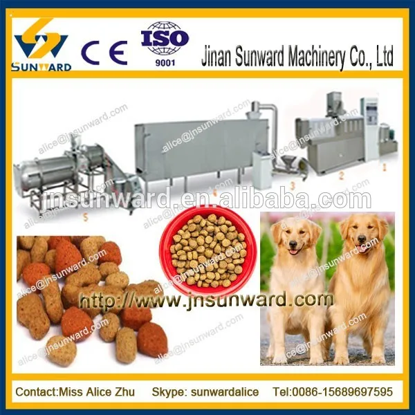 нержавеющая сталь автоматический кота кормить производственное оборудование/корм для животных экструдер