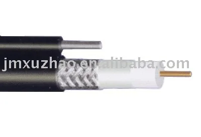 RG6 с посыльным/черным PVC цвета