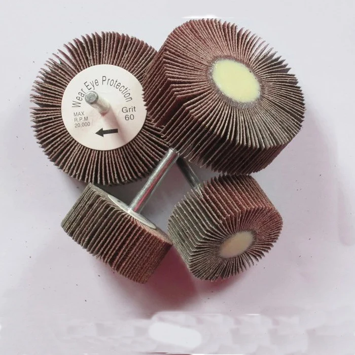 Spindle Mops Abrasive Mounted Flap Wheels Abrasive Mop Grinding Wheel For Polishing Metal Stainless Steel