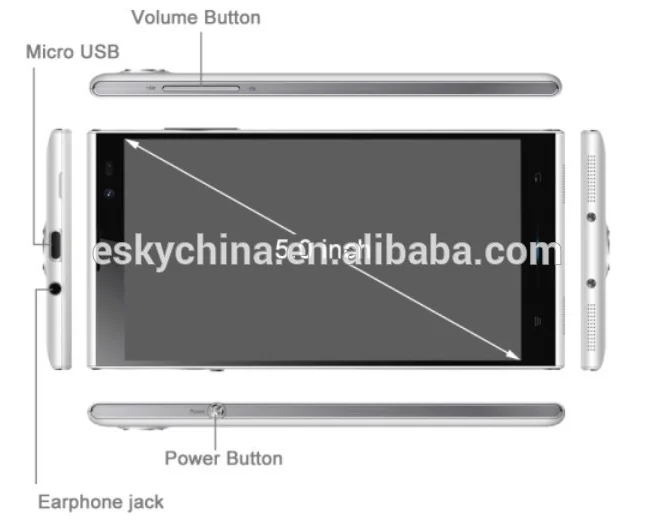 Оригинал Inew V3 плюс MTK6592M Octa ядро 5.0 дюймов OGS экран RAM 2 ГБ ROM 16 ГБ андроид 4.4 1280 X 720 мобильный телефон