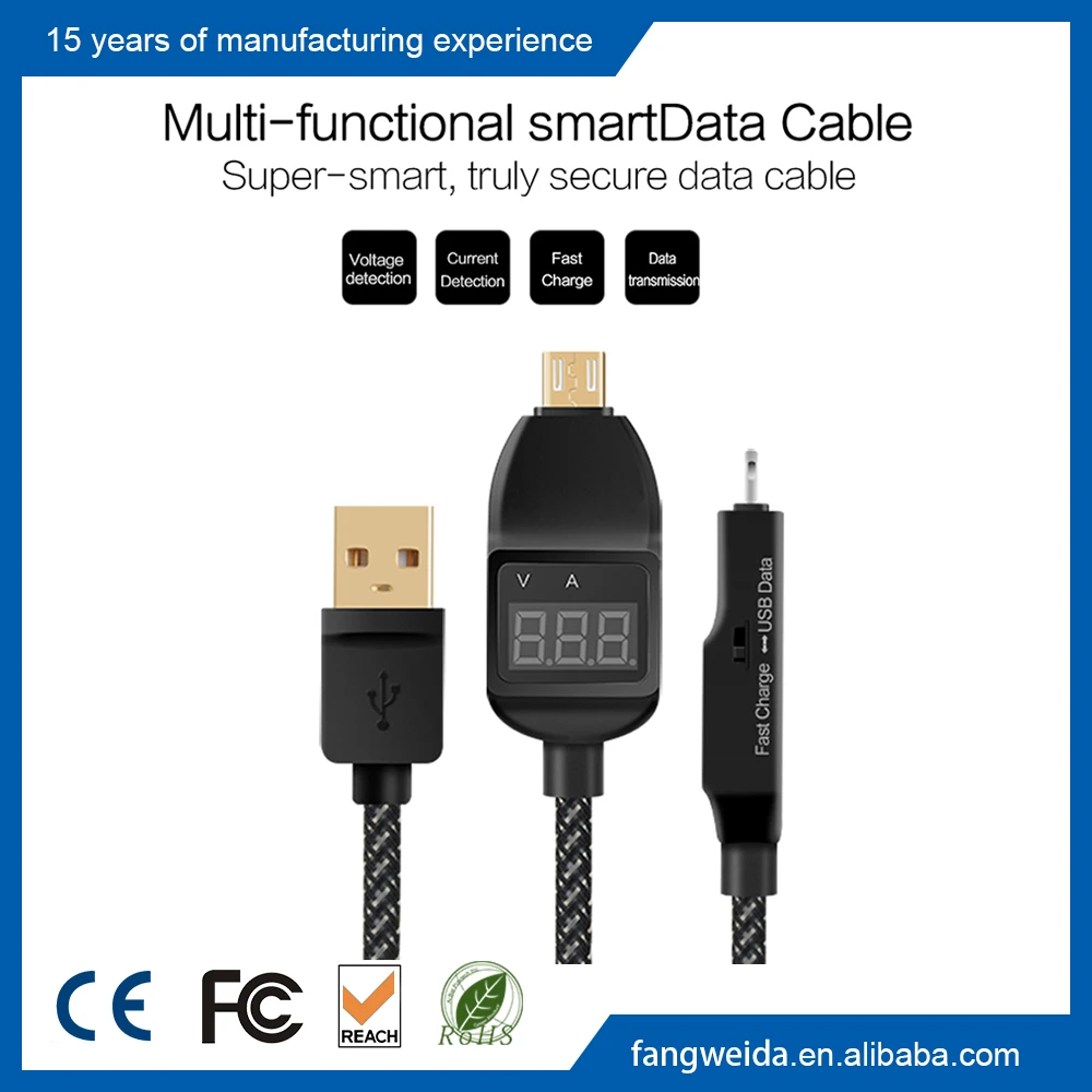 Smart Display Нейлон Плетеный Micro Usb-кабель для Зарядки для Устройств С Micro Разъем USB