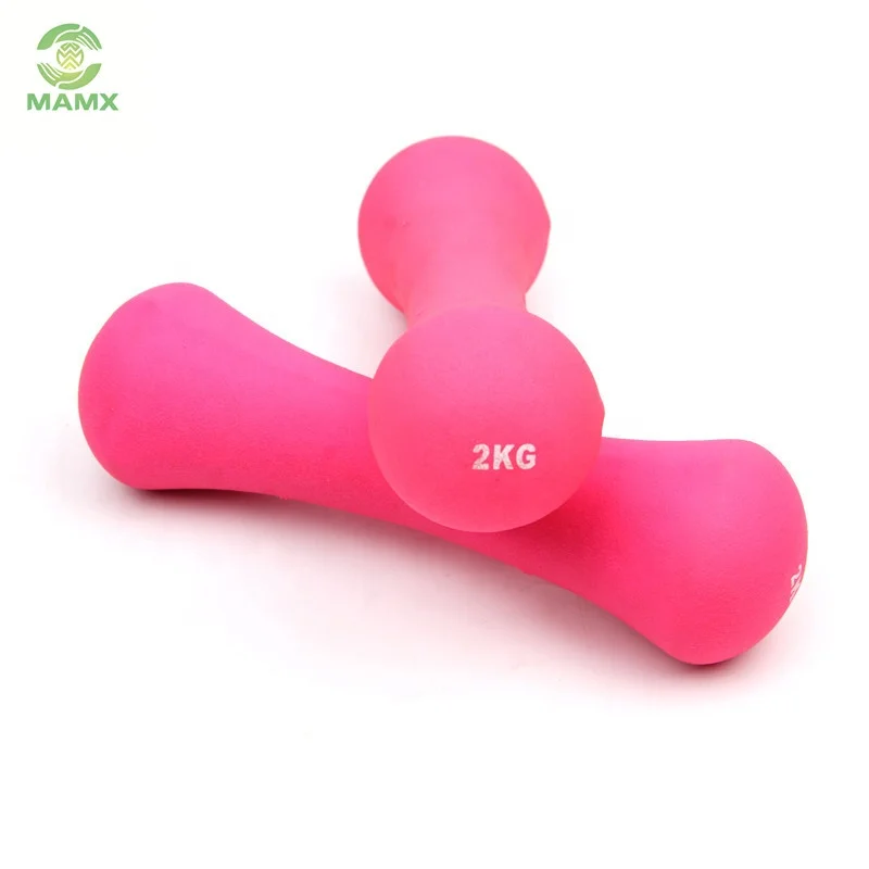Bone shape dumbbell with neoprene material for wholesale