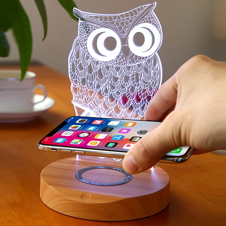 
Wholesale Cell Phone Charger Colourful Portable Wireless Charger for phone 