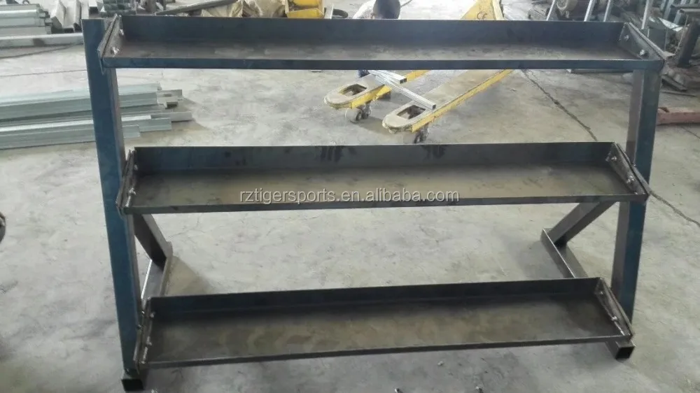 Custom gym storage rack two or three tire level kettlebell rack