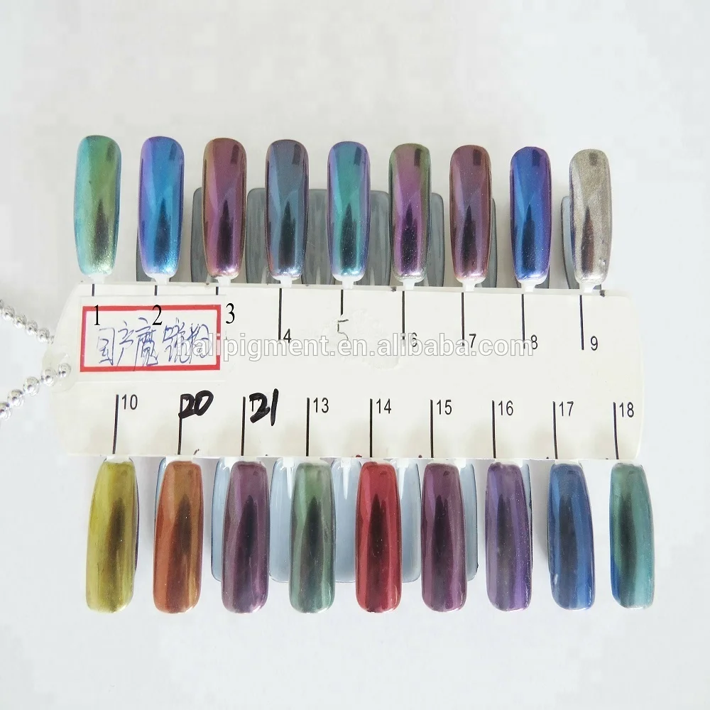  Серебристый хромовый пигмент для нейл-арта цвет: серебристый эффект Хамелеона артикул: 9
