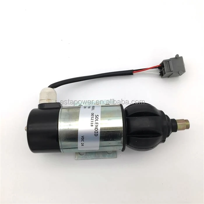 Stop Solenoid Valve 873754 24V OE52318 24V Fuel Stop Shutdown Solenoid 51557 3826742 24V 872825 24V 3726743