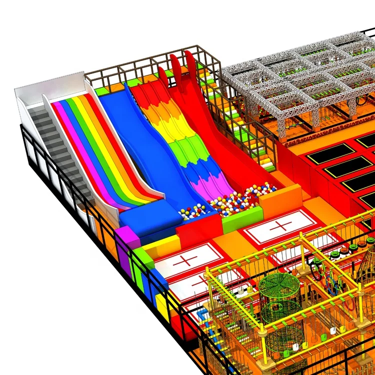 
Professional Business Plan Used Small Children Foam Blocks ninja warrior Jump Equipment Kids Indoor Trampoline Park For Sale 