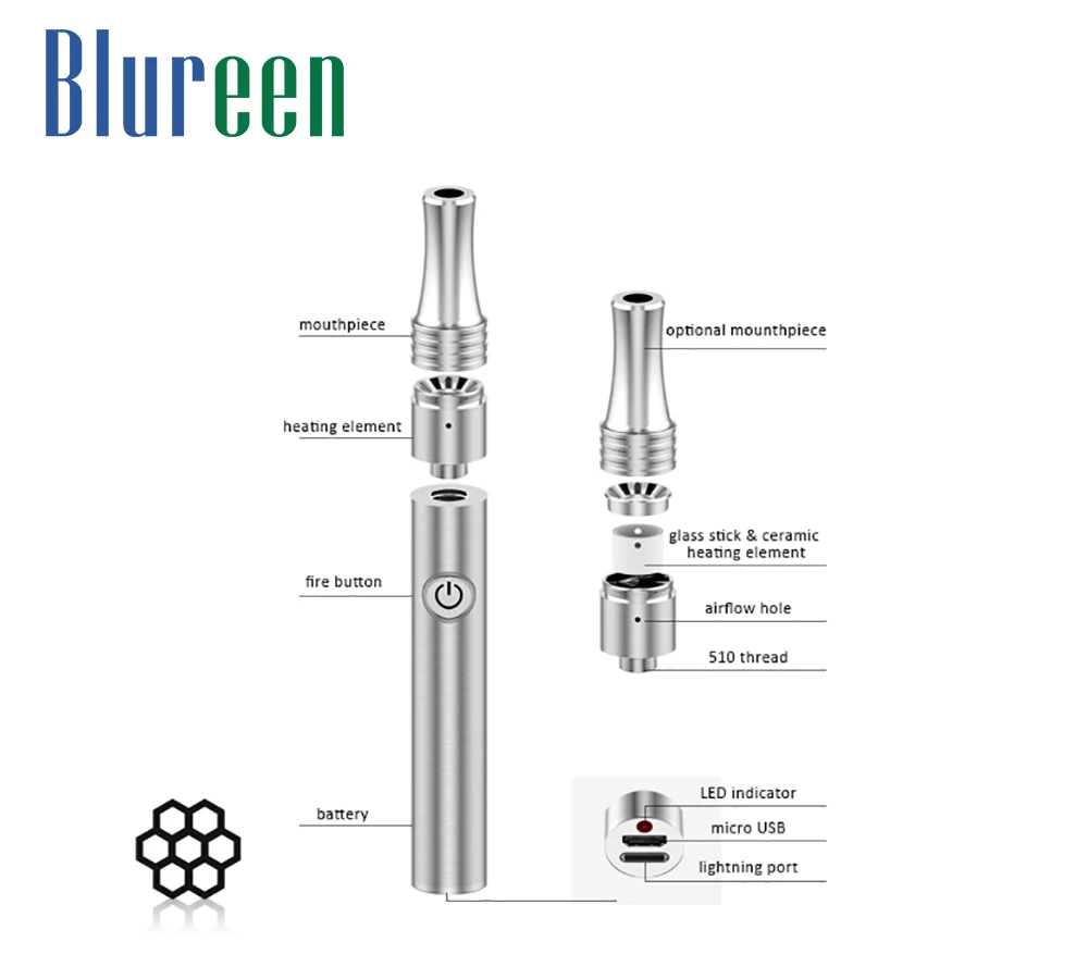 
Four-step Voltage Adjustment Electronic Lpro Electric Cigarettes Wax Pen 