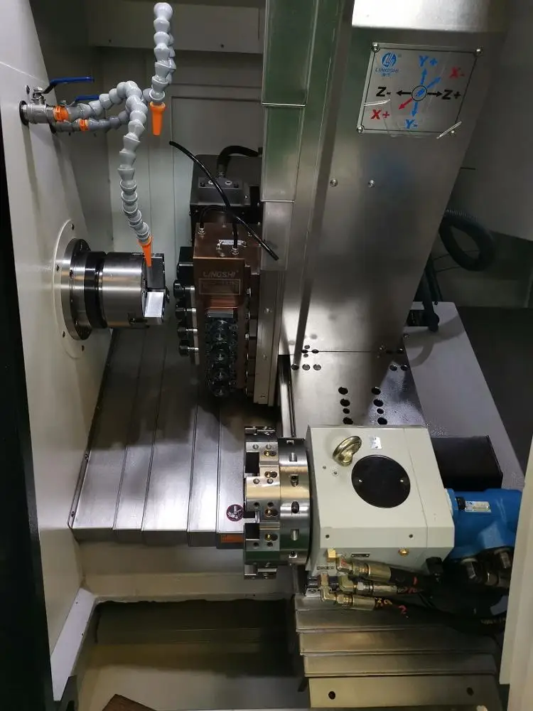 
Chinese automatic standard series Slant Bed CNC tool Lathe machine turning center metal with Yaxis and C axis(BL-H6Y) 