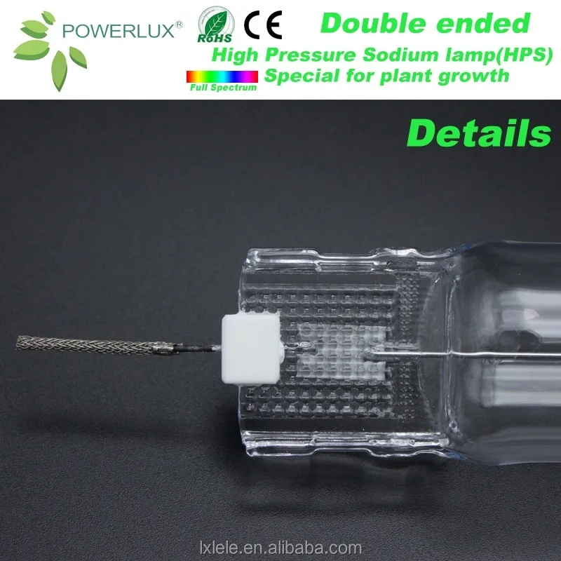 High Pressure Sodium 1000W Double Ended DE HPS Light Lamp For Greenhouse