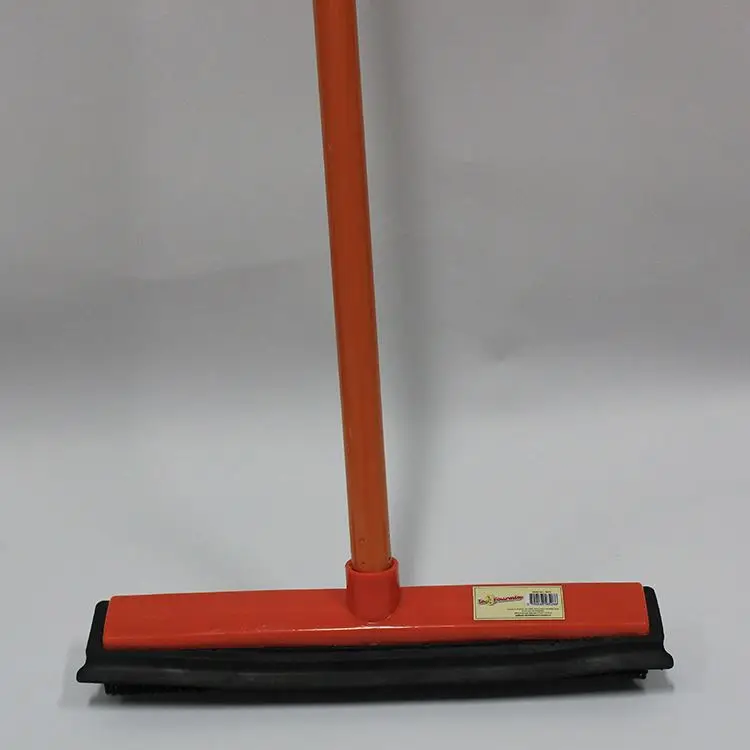 Factory direct long handle squeegee bathroom floor cleaning remover plastic rubber broom
