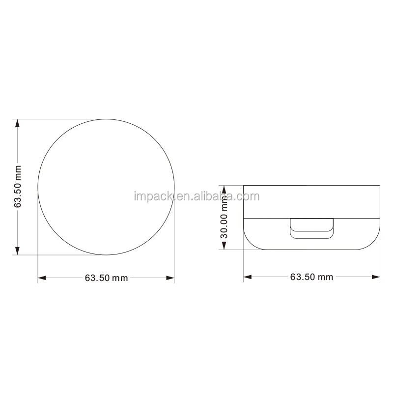Wholesale factory supply make up cosmetic empty plastic blush air cushion compact packaging for BB cream