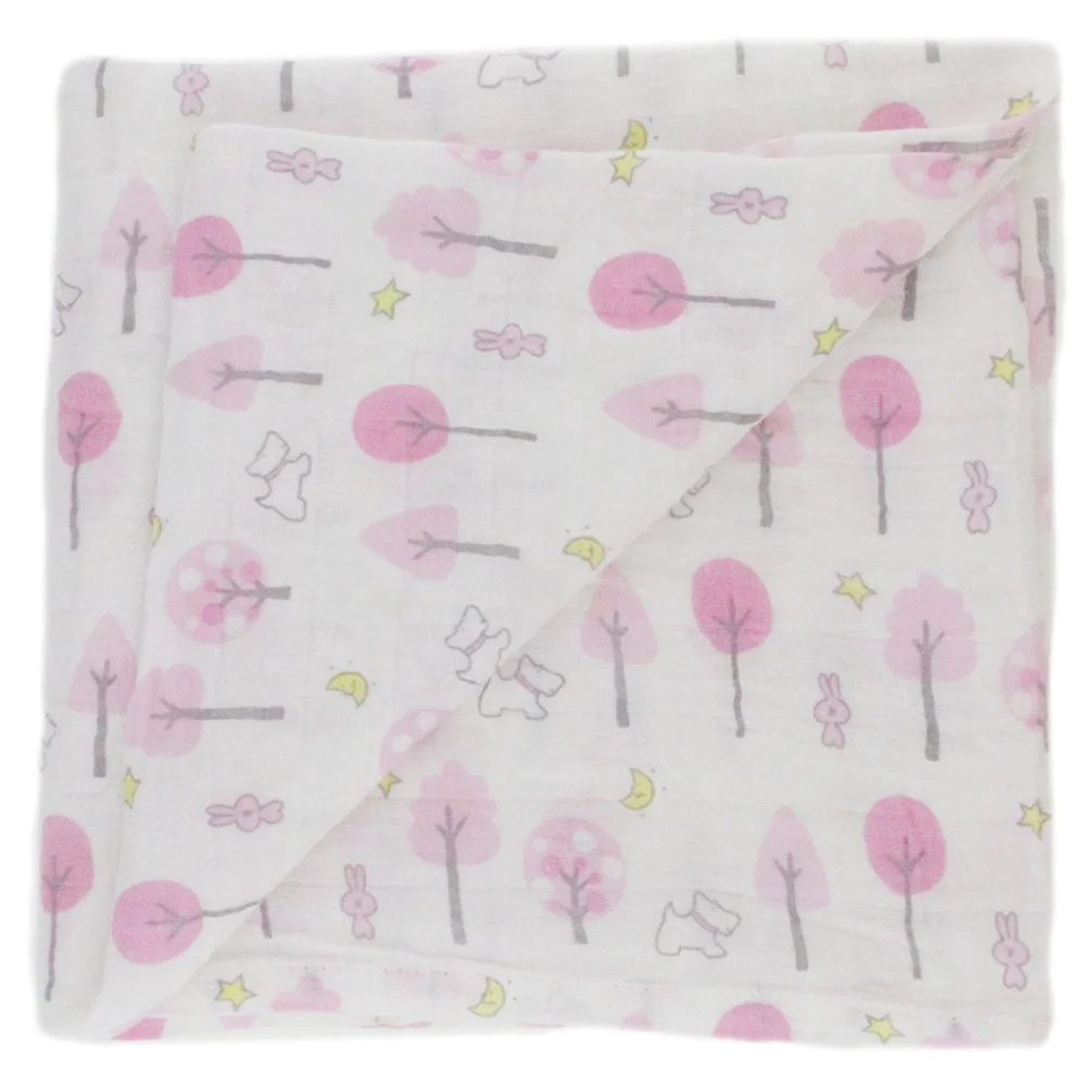 Factory custom Amazon hot sale organic cotton baby muslin swaddle blankets