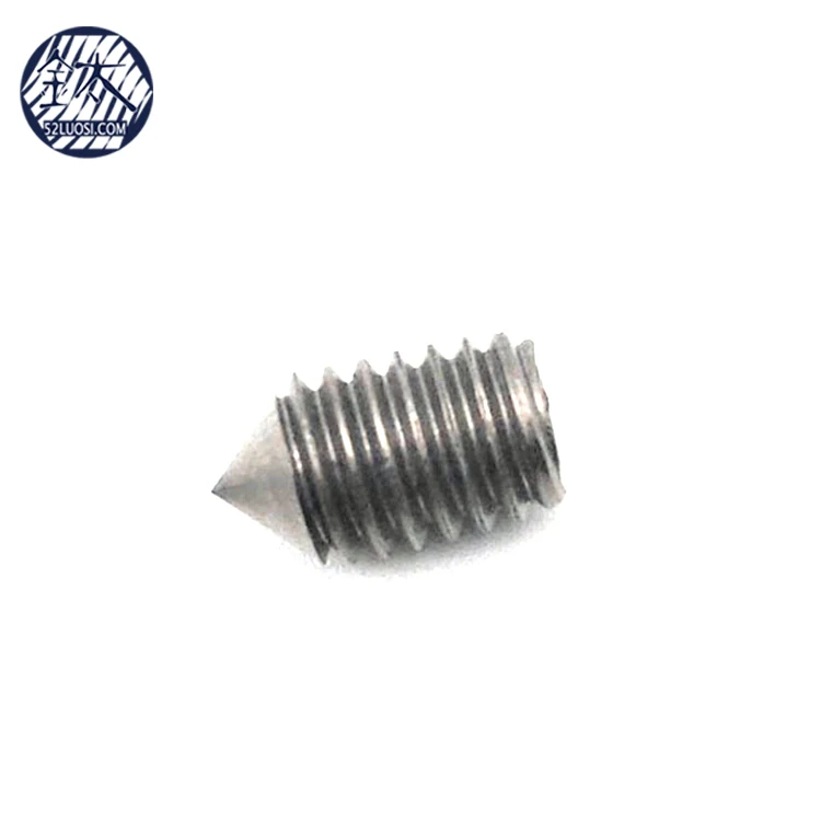 DIN914 Titanium Grub Screw Hex Socket Set Screw Cone Point