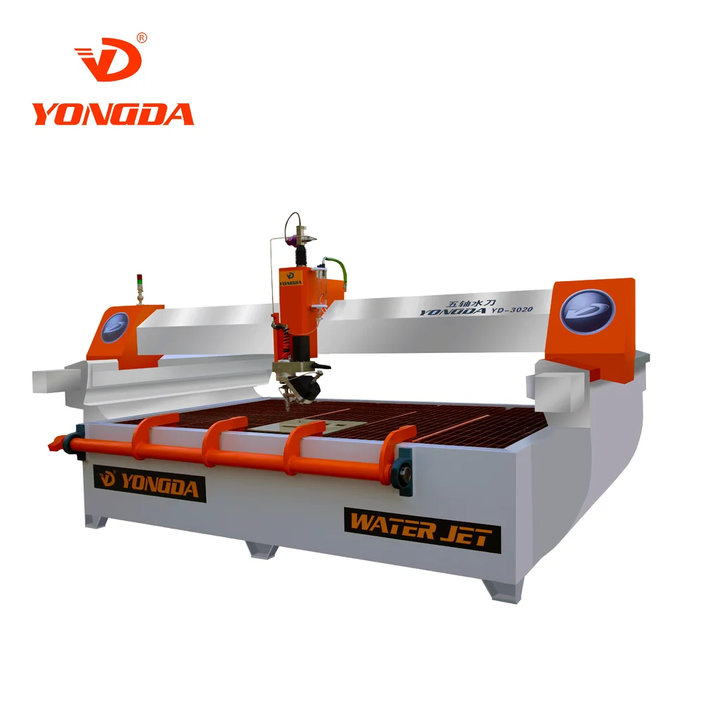 
YD1212 Yongda Servo system 3 Axis small high accuracy metal water jet cutting machine with overseas after sales service 