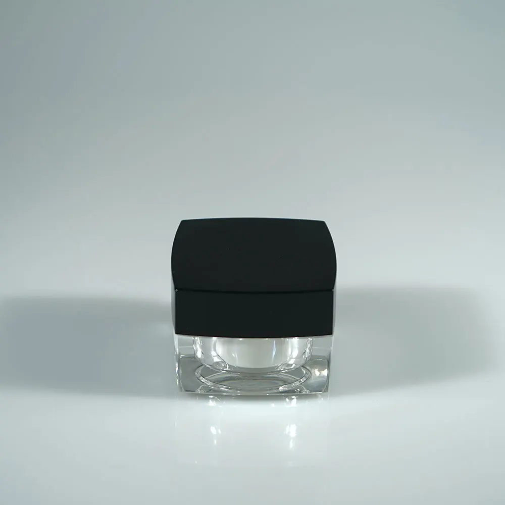 
Black square 5g 15g 30g 50g cosmetic jar plastic / eyeshadow jar / uv gel container 