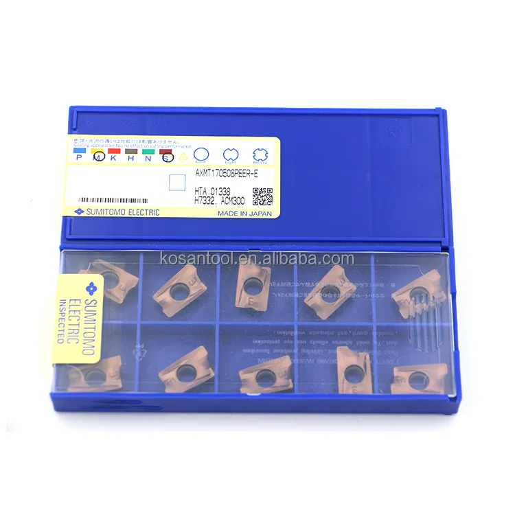 Sumitomo carbide inserts cnc cutting inserts milling inserts AXMT170508PEER-E ACM300