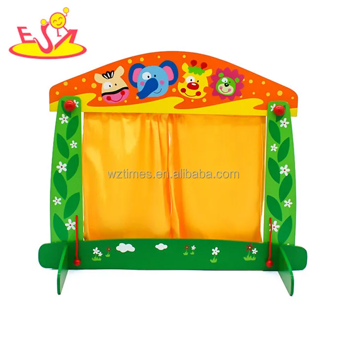 wholesale funny kids wooden puppet theatre toy best wooden puppet theatre toy W10D137