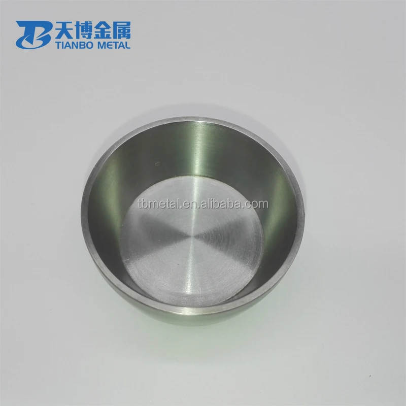 W1 99.95% pure Tungsten crucible for quartz glass melting furnace rare earth smelting furnace factory baoji tianbo metal company
