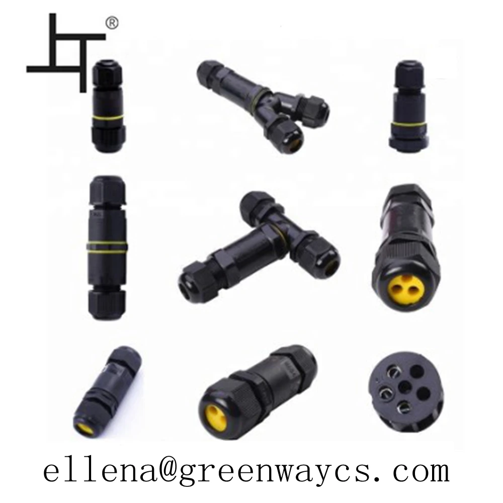 Greenway M684 nylon66 4pin ip68 waterproof cable glands for connector