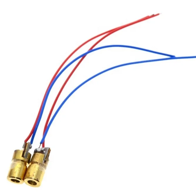 Лидер продаж, Регулируемый лазерный точечный диодный модуль с Красной Медной головкой, 5 В, 650 нм, 5 мВт, миниатюрная лазерная указка