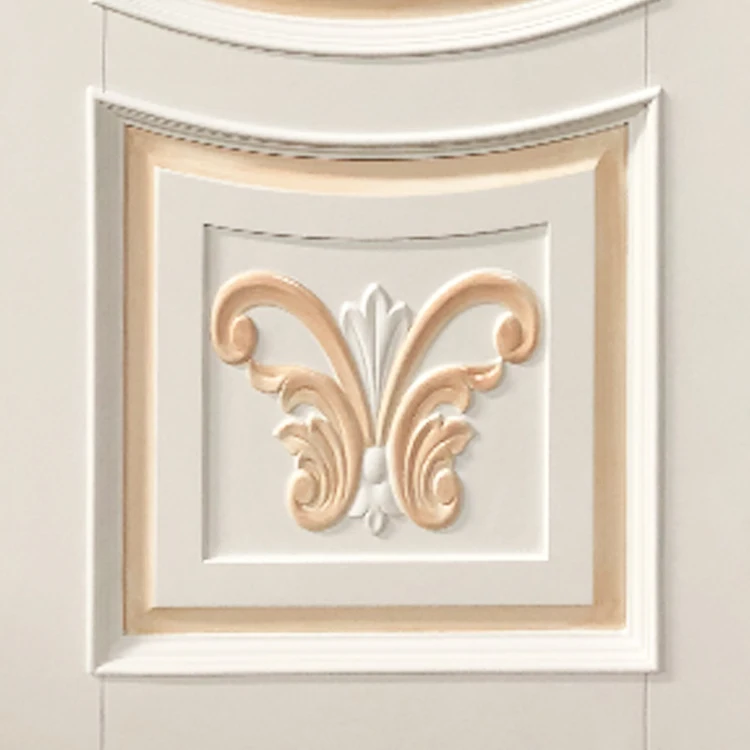 
Prettywood Beautiful Hand Carved Flower Modern Home Main Entrance Design Wooden Door 