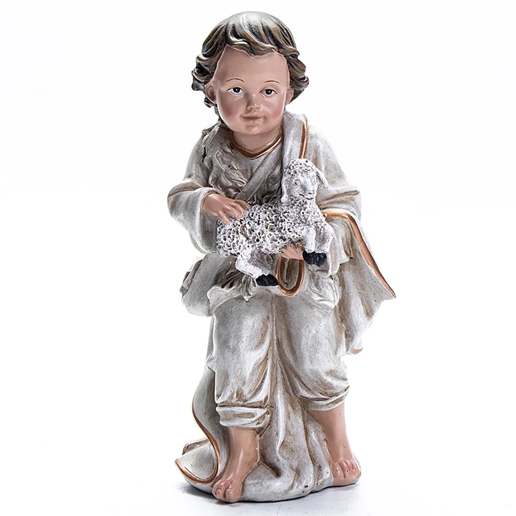 Hand Painted Resin Christmas Nativity Set Religious Figurines