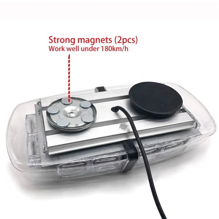 Safe magnetic Low Temperature Warning Light bar mini emergency strobe lights for security vehicles